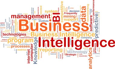 Business intelligence background concept clipart