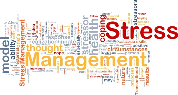 Stress management bakgrund koncept — Stockfoto