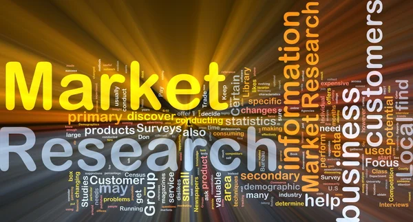 Market research background concept glowing — Stock Photo, Image