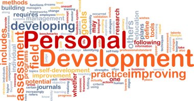 Personal development background concept clipart