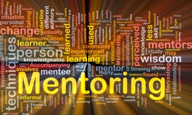 Mentoring background concept clipart