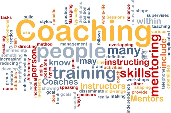 Coaching background concept — Stock Photo, Image