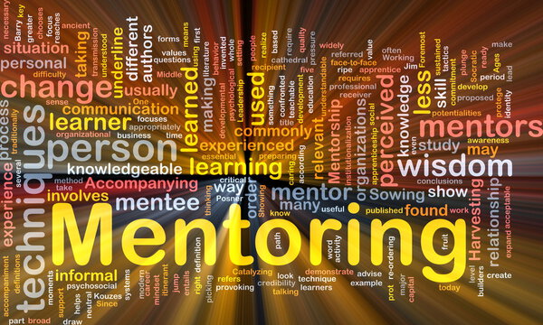 Mentoring background concept