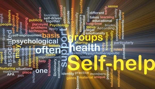 Self-help background concept — Stock Photo, Image