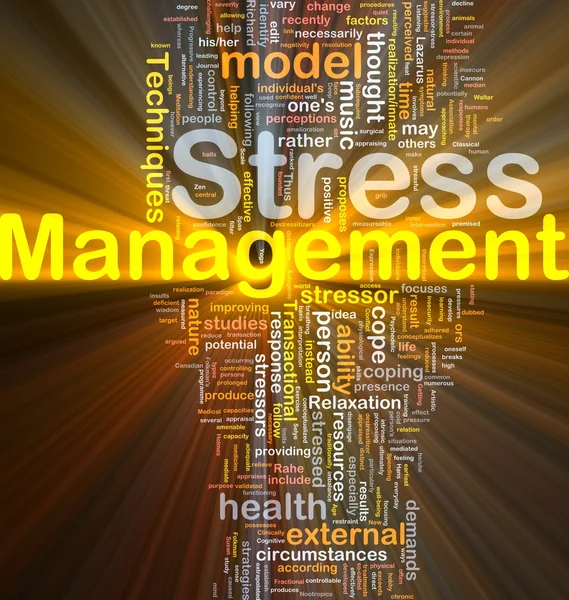 Stressmanagement Hintergrundkonzept — Stockfoto