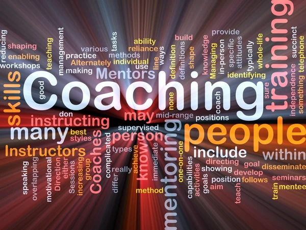 Coaching background concept — Stock Photo, Image