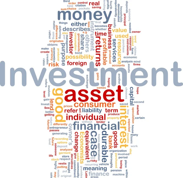 Befektetési háttér koncepció — Stock Fotó