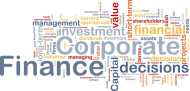 Corporate finance is bone background concept clipart