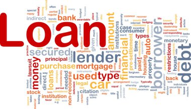 Loan is bone background concept clipart