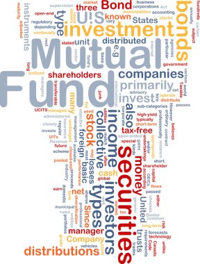 Mutual fund is bone background concept clipart
