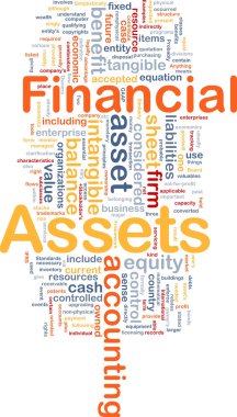 Financial assets is bone background concept clipart