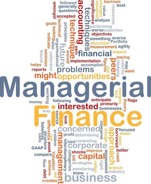 Managerial finance is bone background concept — Stock Photo, Image