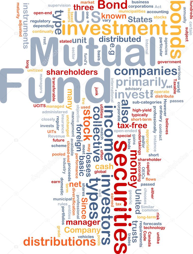 Mutual fund is bone background concept