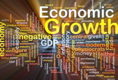 Hintergrundkonzept für Wirtschaftswachstum glüht