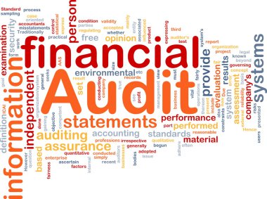 Financial audit is bone background concept clipart
