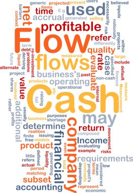Flow cash is bone background concept clipart
