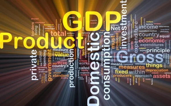 GDP is bone background concept glowing — Stock Photo, Image