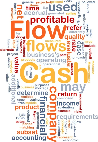 Flow Cash ist Knochen Hintergrundkonzept — Stockfoto