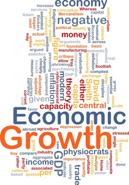 Ekonomik büyüme kemik arka plan kavramdır — Stok fotoğraf