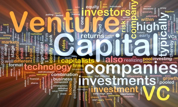 Venture capita bakgrund begreppet glödande — Stockfoto