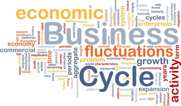 Business cycle is bone background concept — Stock Photo, Image