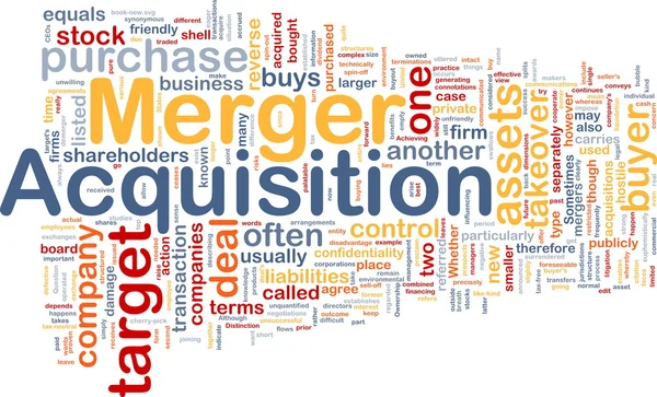 Merger acquisition background concept — Stock Photo, Image