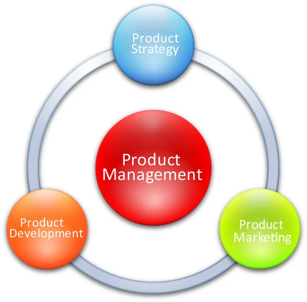 Diagrama de negocio de gestión de productos —  Fotos de Stock