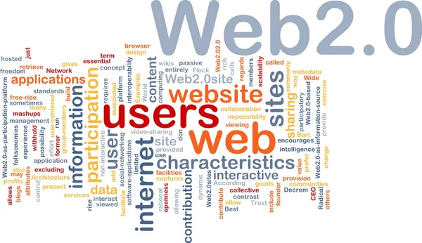 Web 2.0 conceito de fundo — Fotografia de Stock