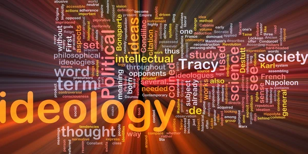 Ideology background concept glowing — Stock Photo, Image