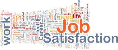 Job satisfaction background concept clipart