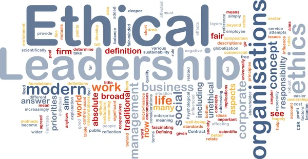 Ethical leadership background concept — Stock Photo, Image