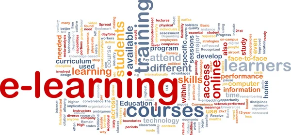E-learning background concept — Stock Photo, Image