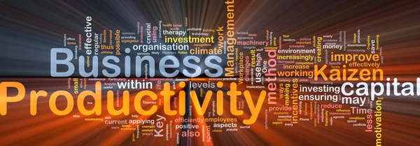 Business concetto di produttività di sfondo incandescente — Foto Stock