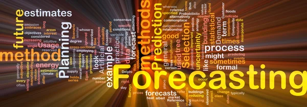 Forecasting background concept glowing — Stock Photo, Image