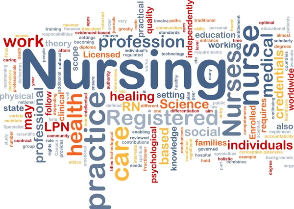 Conceito de formação em enfermagem — Fotografia de Stock