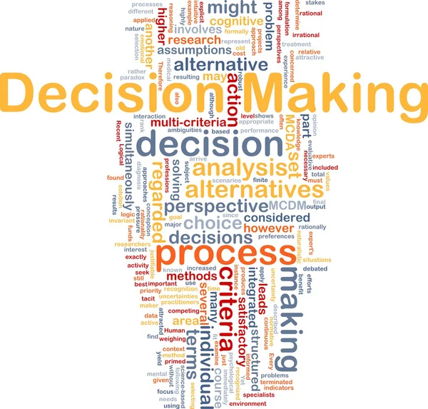 Decision making background concept — Stock Photo, Image