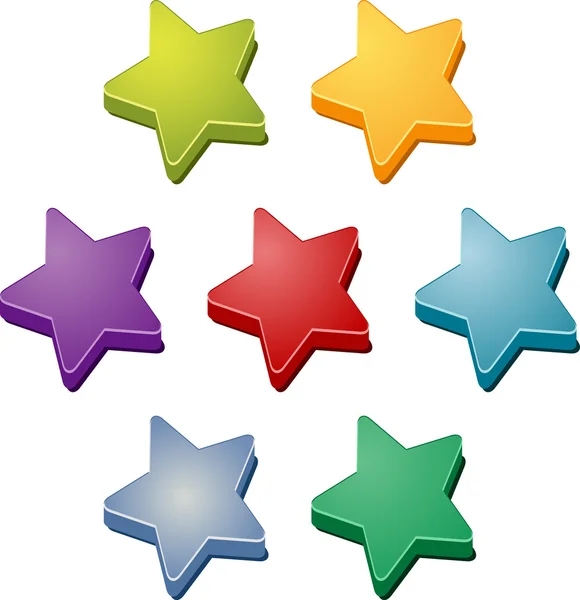 Stars icon clipart set — Stock Photo, Image