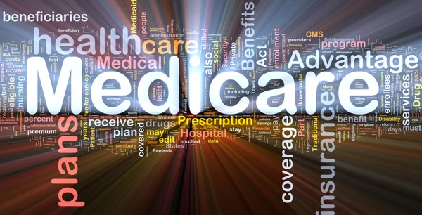 stock image Medicare background concept glowing