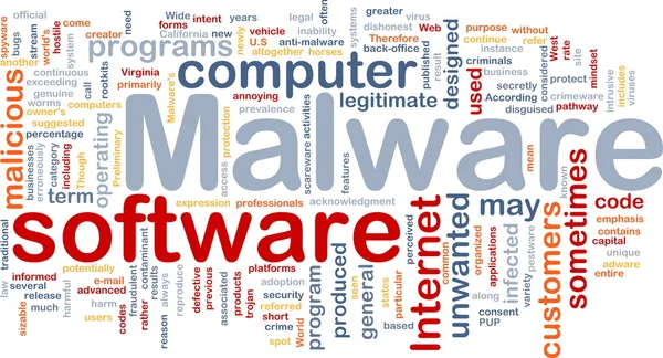 Malware pozadí koncepce — Stock fotografie