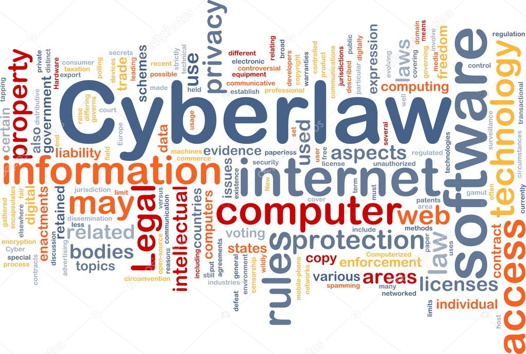 Cyberlaw background concept