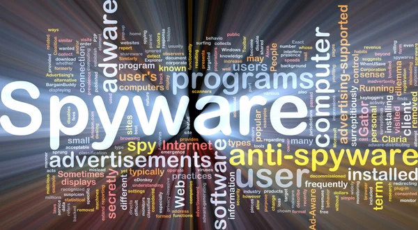 Spyware background concept glowing — Stock Photo, Image