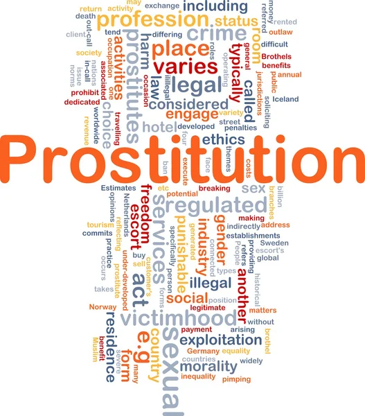 Conceito de antecedentes de prostituição — Fotografia de Stock