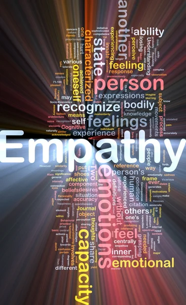 Parlayan empati arka plan kavramı — Stok fotoğraf