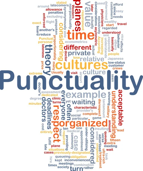 Punctuality background concept — Stock Photo, Image