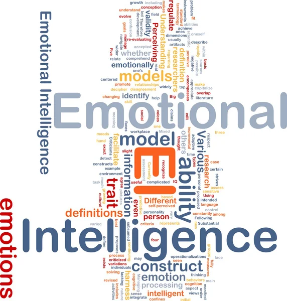 Emotionell intelligens bakgrund koncept — Stockfoto