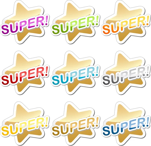 Super motivation sticker — Stock Photo, Image