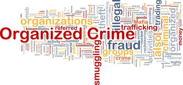 Organized crime background concept — Stock Photo, Image