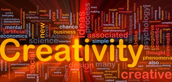 Creativity creative background concept glowing — Stock Photo, Image