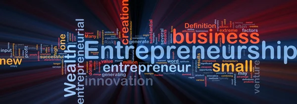 Unternehmertum Hintergrundkonzept glüht — Stockfoto