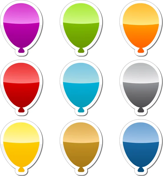 Balloon sticker icon — Stock Photo, Image